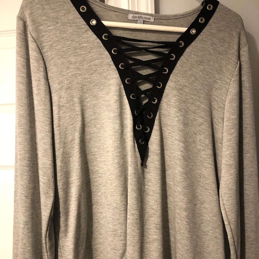 Lace up top